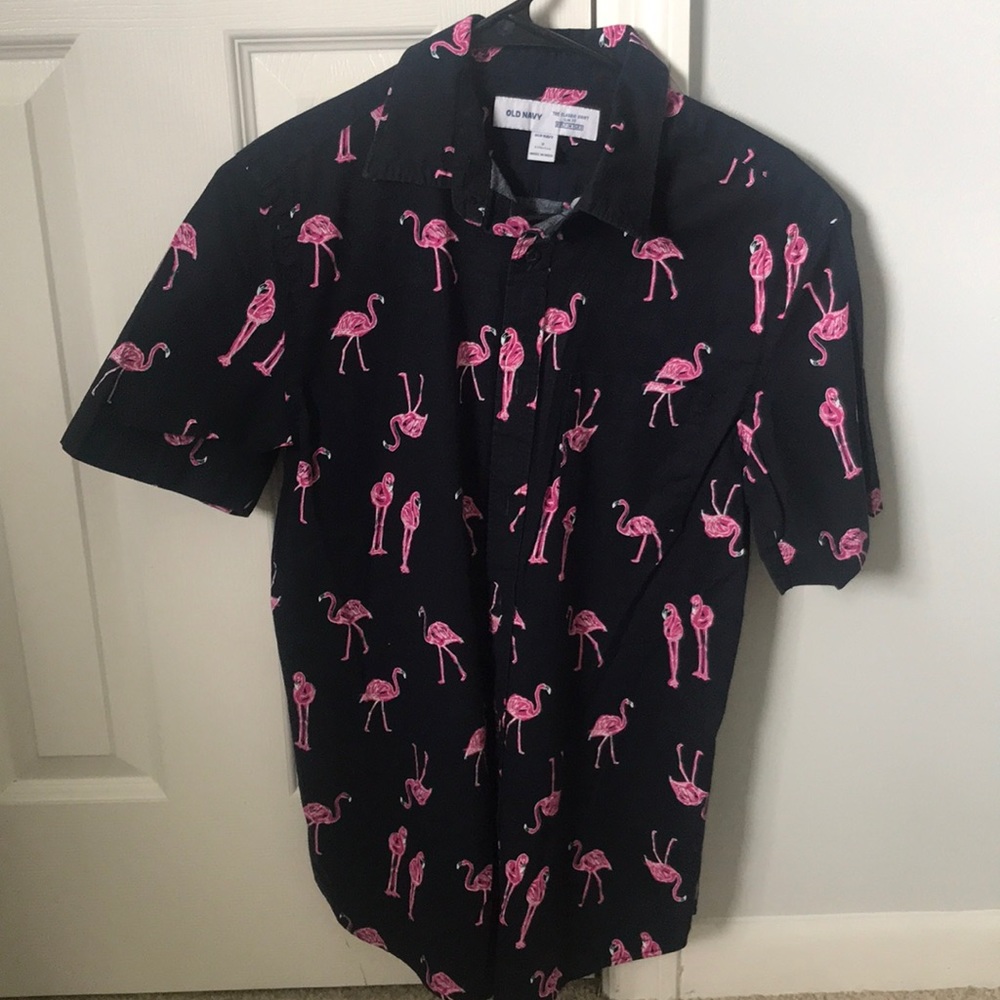 Old Navy Flamingo button up